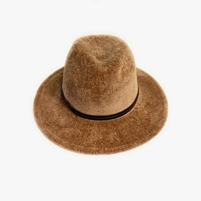 Chenille Fedora Brim Hat