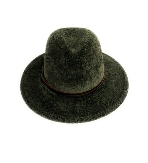 Chenille Fedora Brim Hat