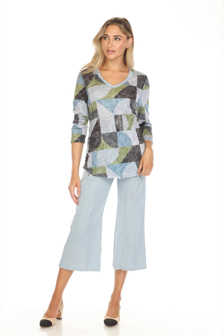 All the World's A Stage V Neck Top