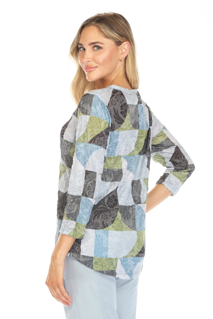 All the World's A Stage V Neck Top