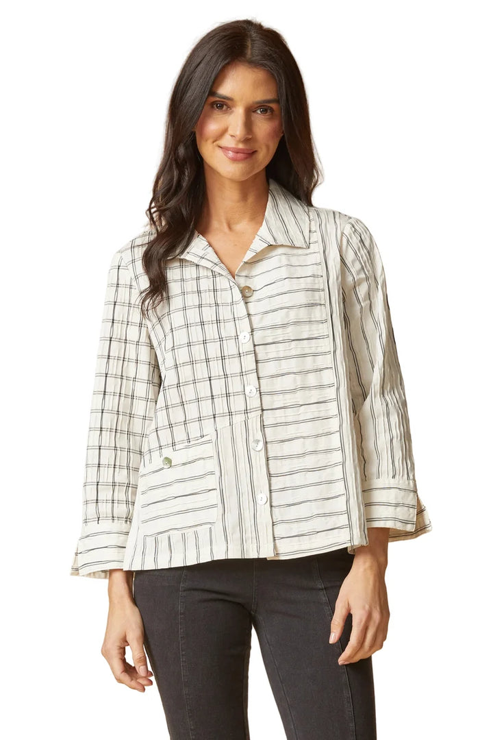 Tucked Dobby Mix Daphne Shirt