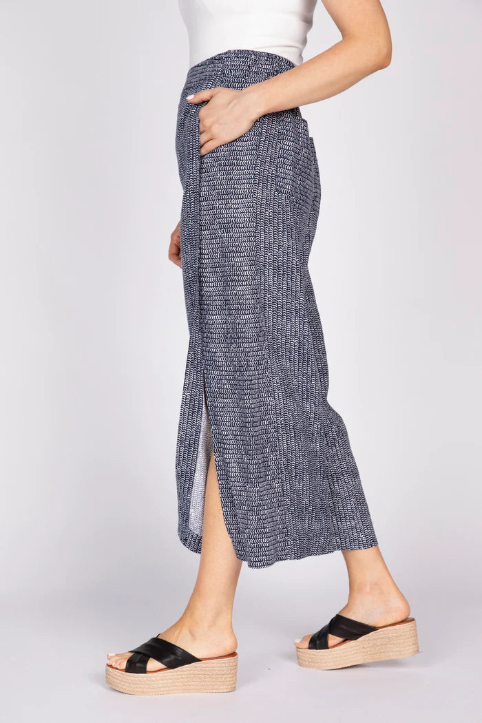 Olivia's Flax Stripe Gemma Flood Pant