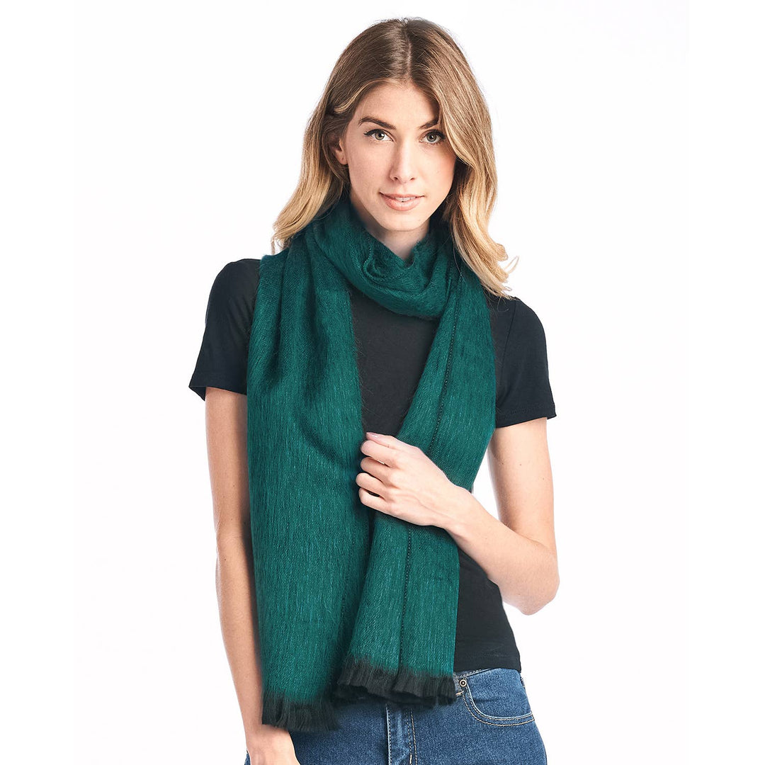 Alpaca Scarf - Emerald