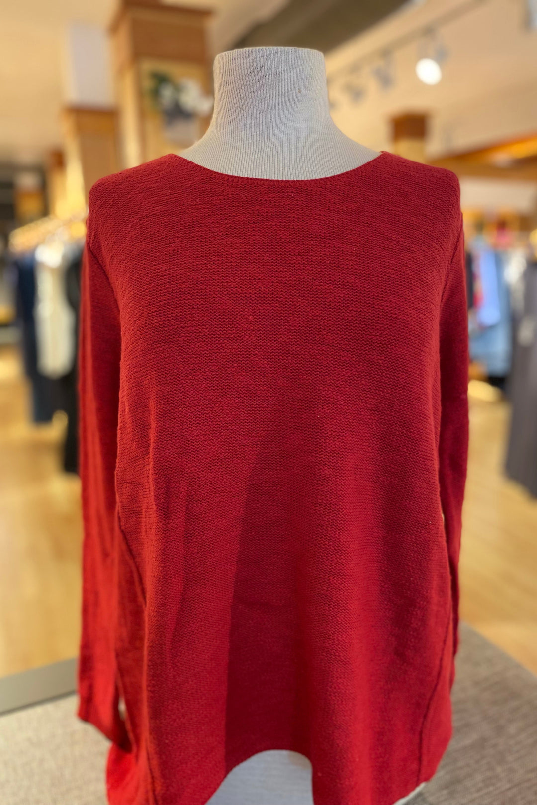 The Ultimate Cotton Sweater - Hi Low Slub Crew