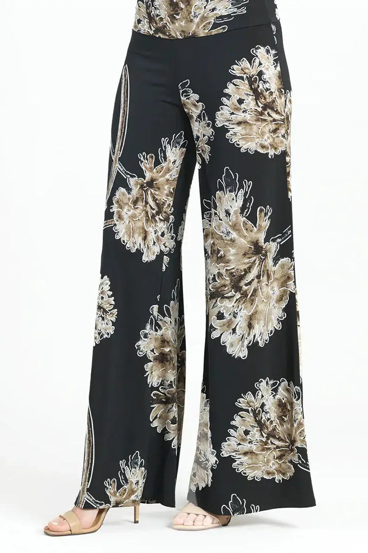 Textured Palazzo Pant - Mum Blossom