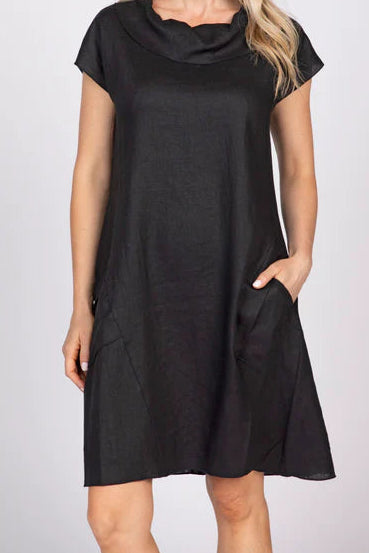 Olivia's Flax Solid Impress Dress