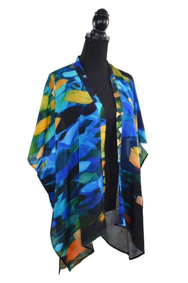 Oregon Painterly Brushstroke Kimono