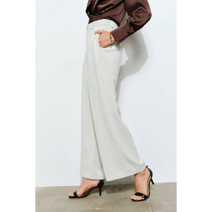 High Waist Tailored Wide-Leg Trousers