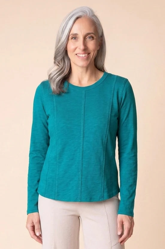 Cotton Pebble Princess Seamed Tee