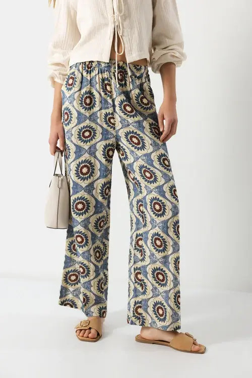 Geometric Pattern Trousers