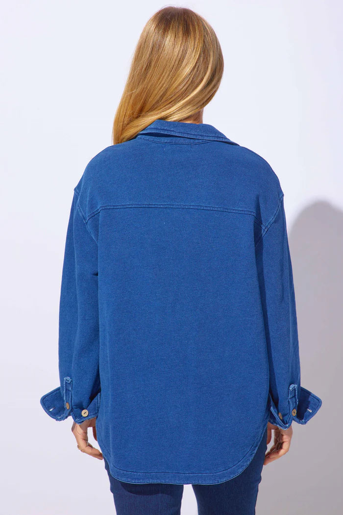 Color Washed Terry Anywhere Shacket