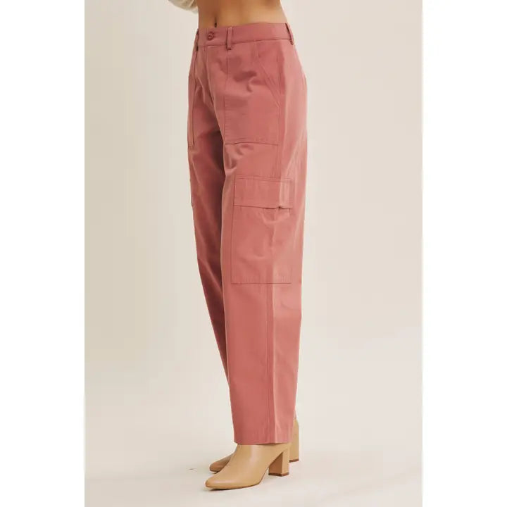 Endlessly Wearable Cotton Garment-Washed Cargo Pants