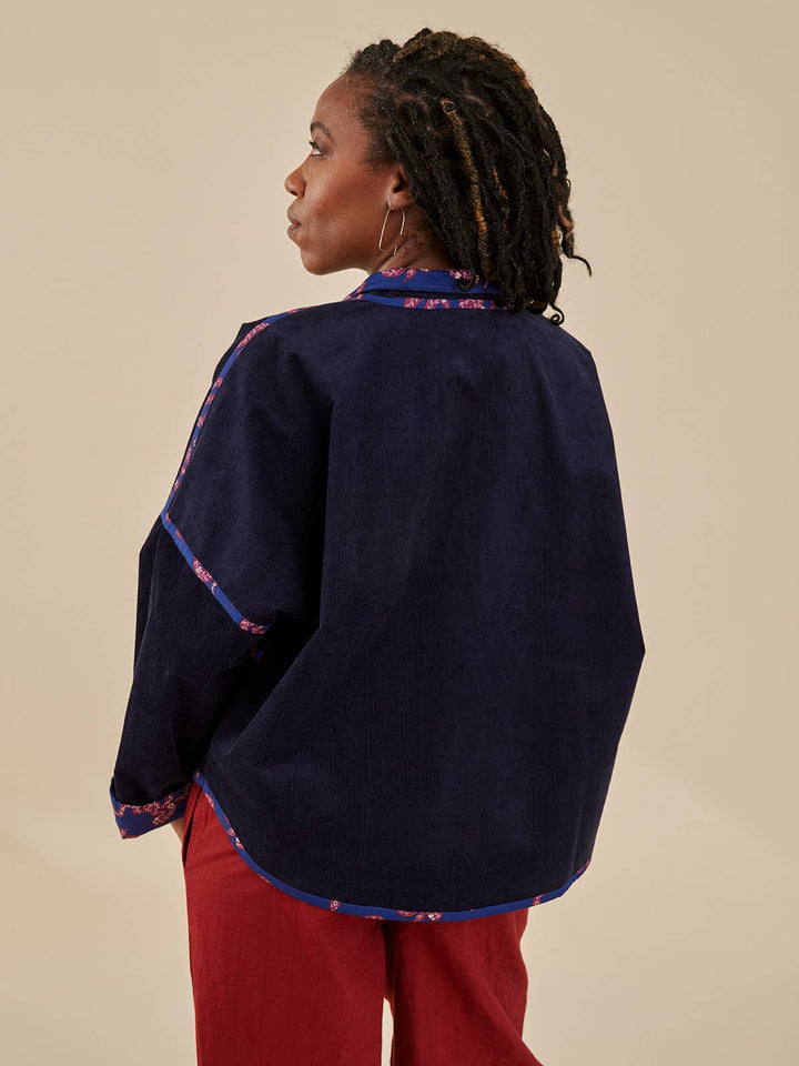 Collins Jacket Navy Corduroy