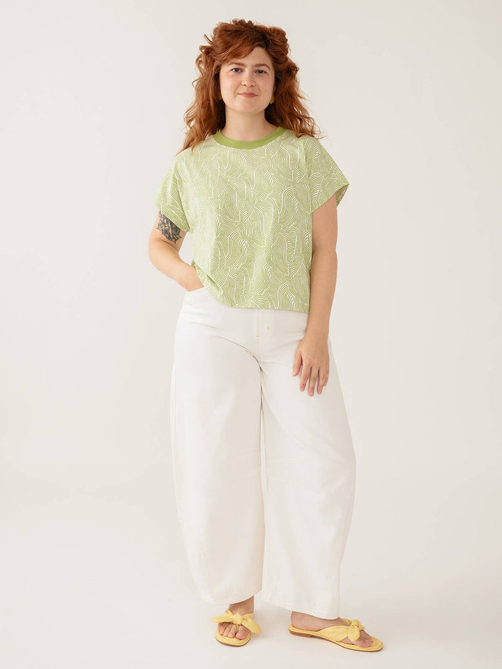 Caitlin Top Pear Waves Jersey