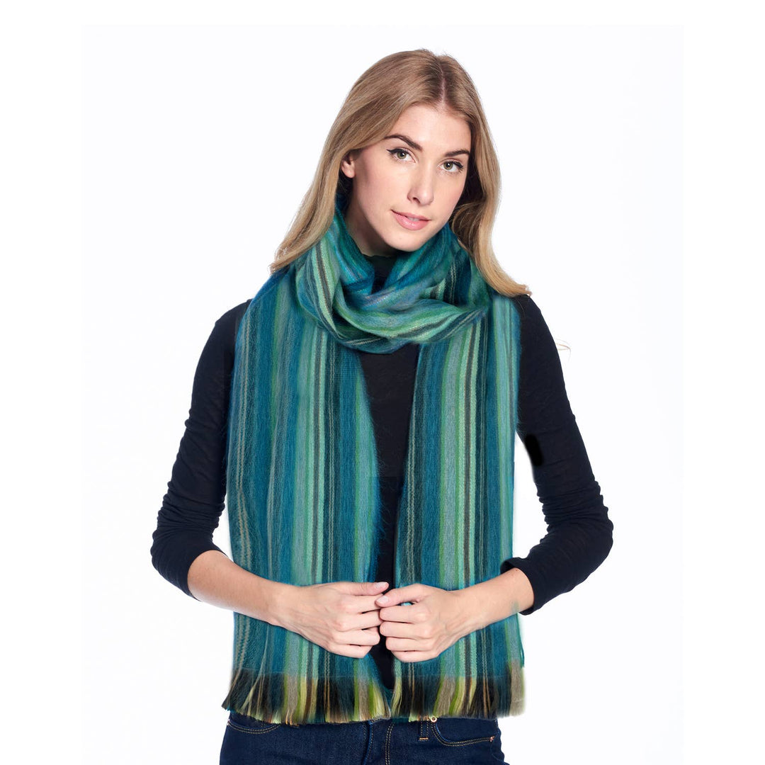 Alpaca Scarf - Blue-Tini