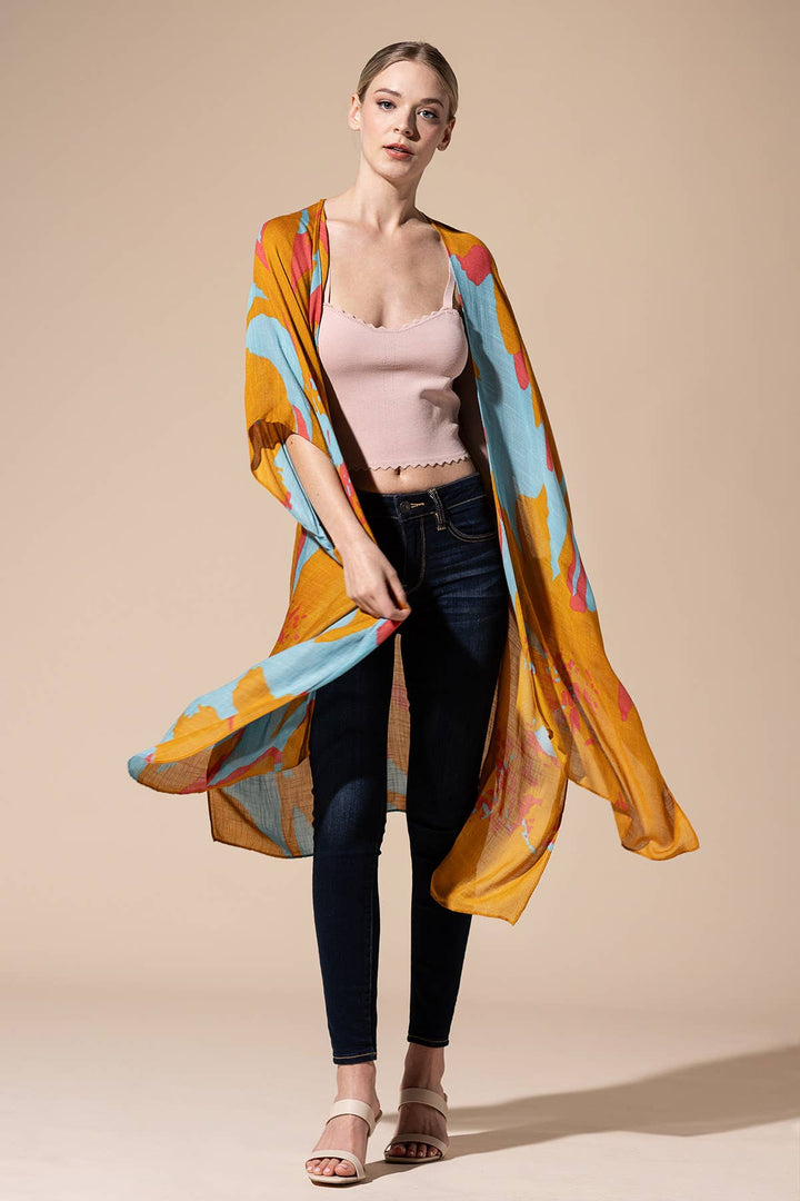 Sweeping Floral Kimono