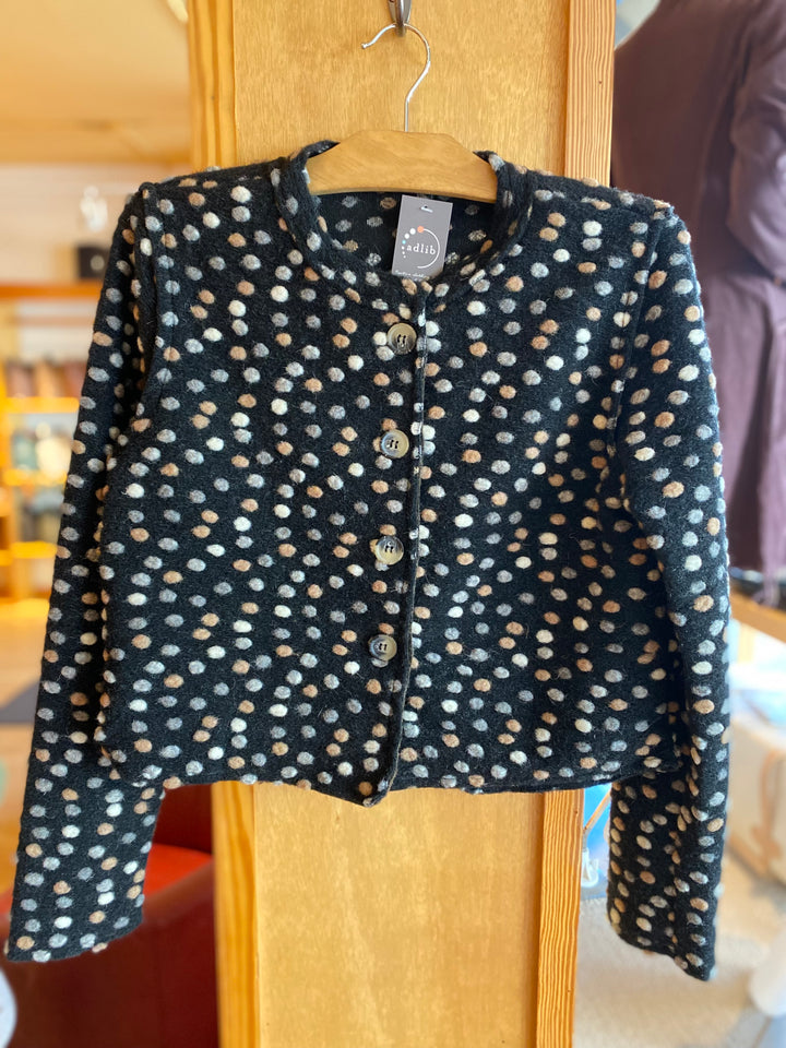 Dots Crop Wool Jacket