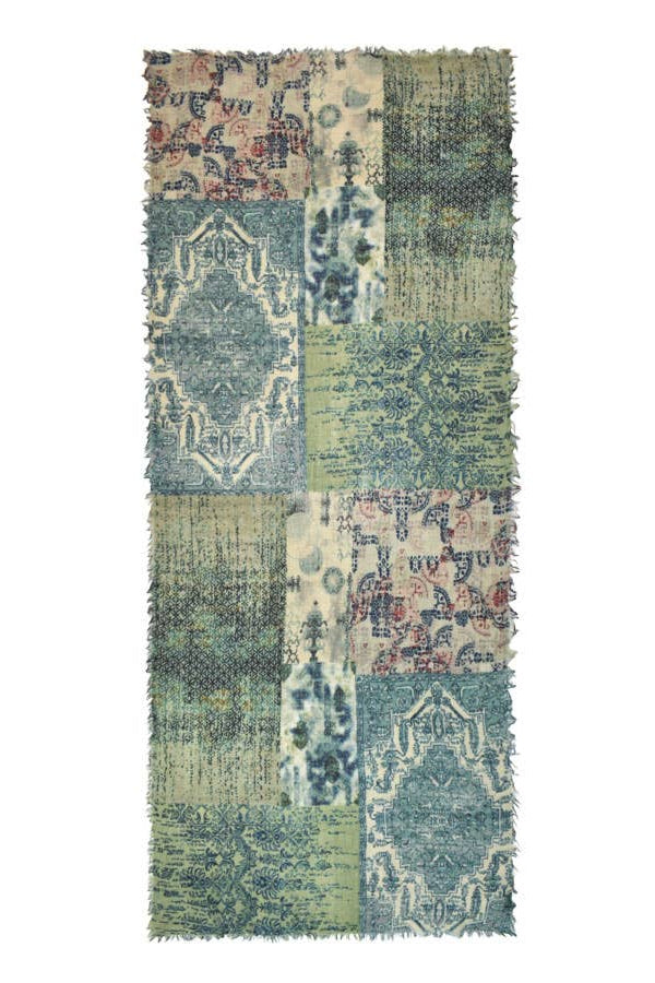 Daelynn Washed Patchwork Scarf