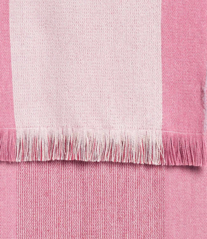 Alpaca Reversible Scarf - Rhubarb