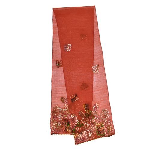 Patricio Yarn Embroidered Scarf