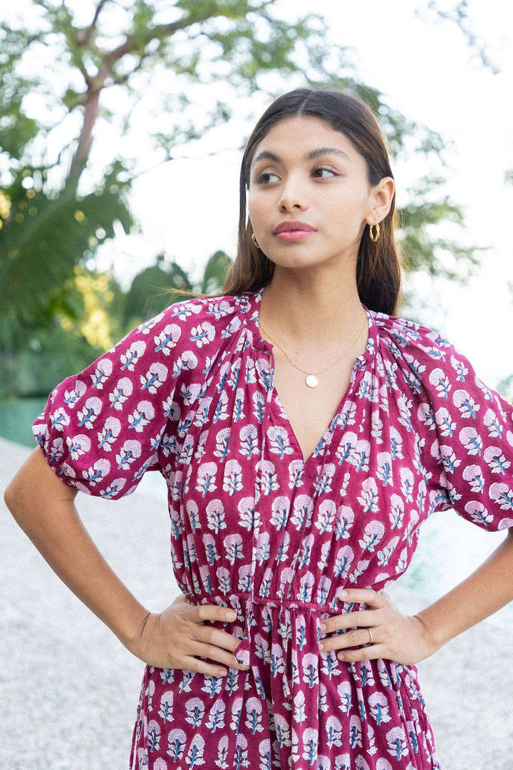 Block Printed Cotton Spring Dress