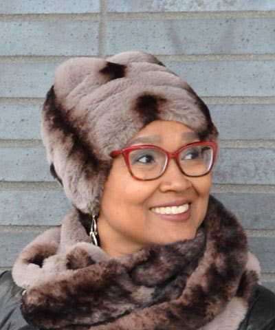 Royal Opulence Beanie Hat - Plush Faux Fur Hat
