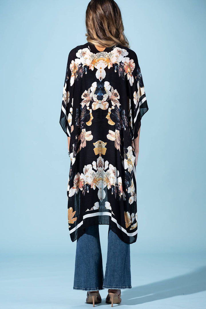 Moonlit Floral Kimono