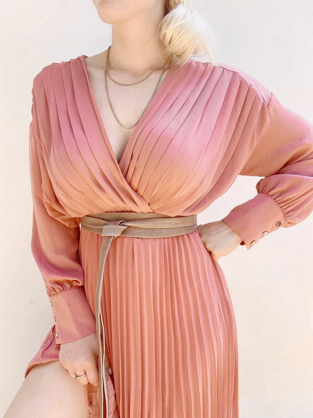 Midi Wrap Belt – Taupe | Adjustable One-Size