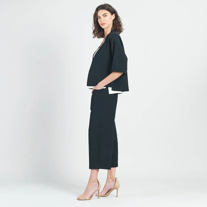 Linen Knit - Hi-Low Pocket Cardigan Jacket