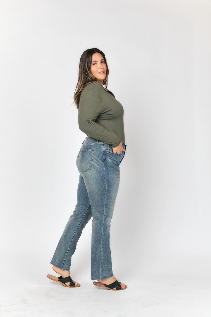 Crosby Mid Rise Relaxed Taper Jean, 4 Year Vintage