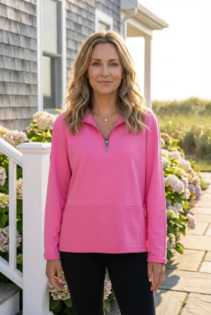 Ocean Front Terry Quarter Zip Pullover