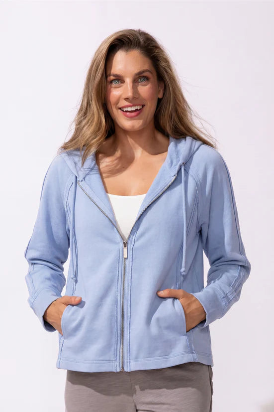 Ocean Front Terry Quarter Zip Hoodie
