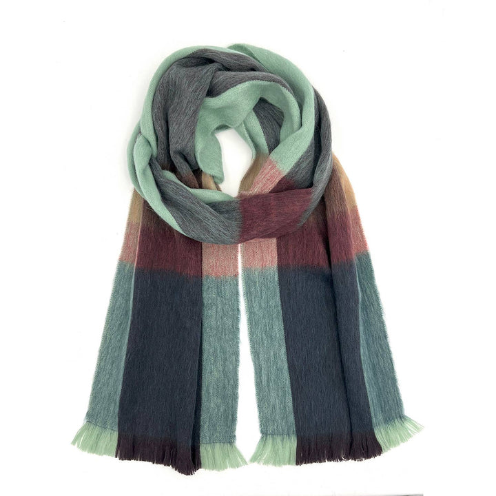 Alpaca Plaid Scarf - Twilight