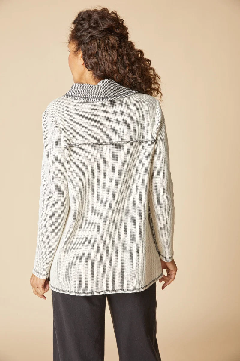 Opposites Attract Contrast Cowl Tunic