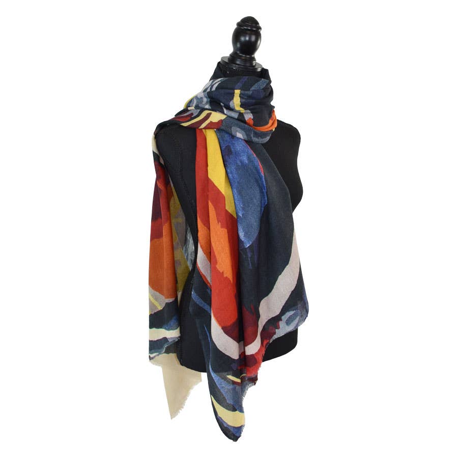 Zaganas Abstract Shapes Scarf