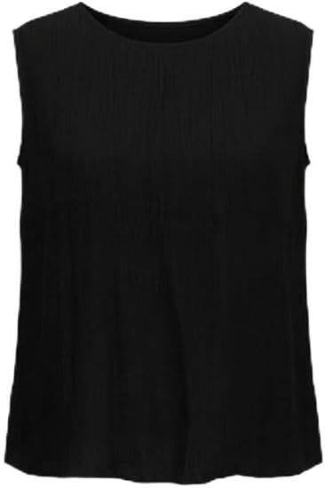 Crinkle Jewel Neck Shell