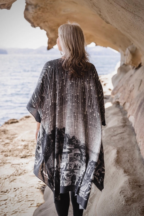 The Stargazer Goddess Duster Kimono w/ Celestial Print
