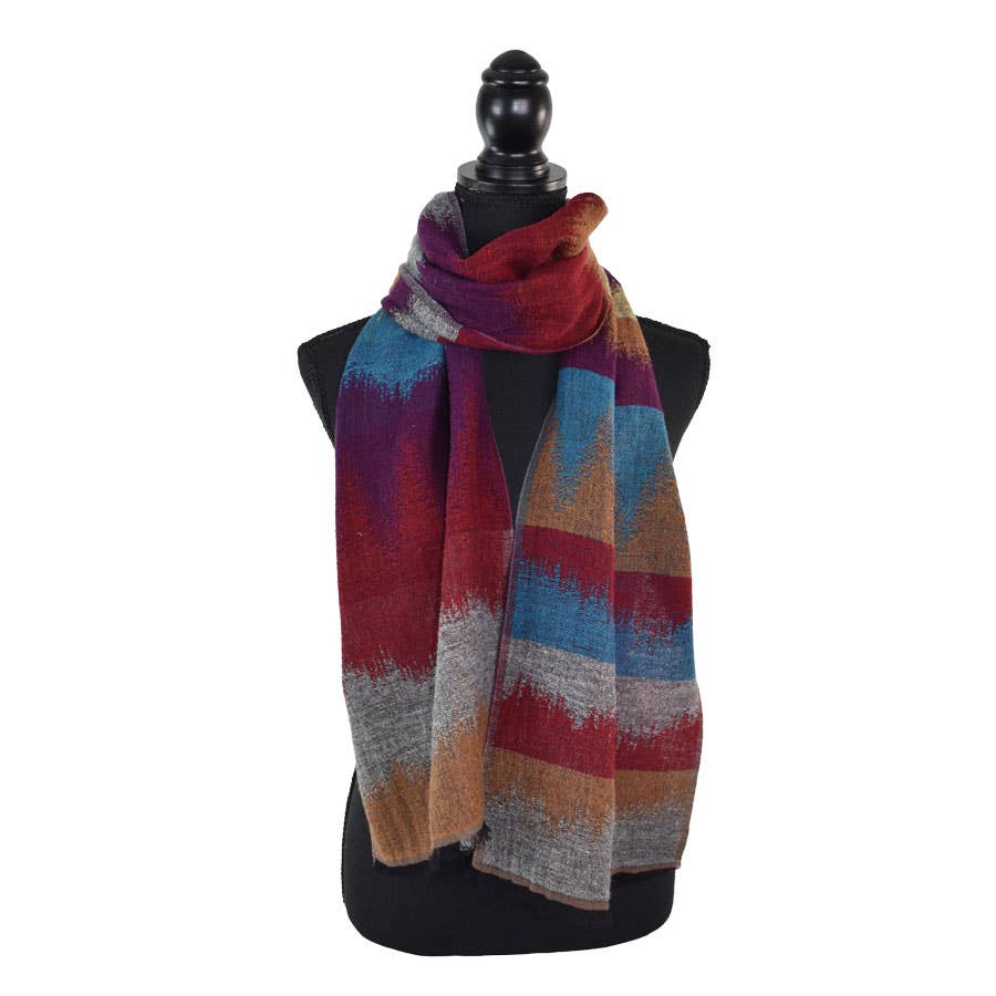 Jettson Narrow Woven Stripe Scarf