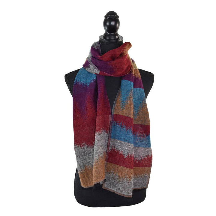 Jettson Narrow Woven Stripe Scarf