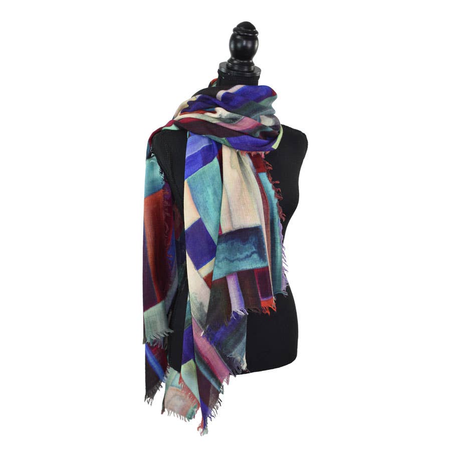 Trudy Vibrant Geo Scarf