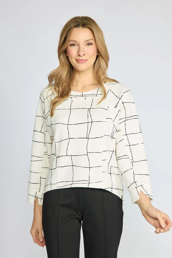 Featherlux Knit Print Pullover