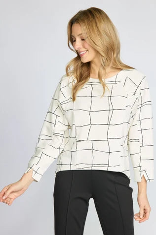 Featherlux Knit Print Pullover