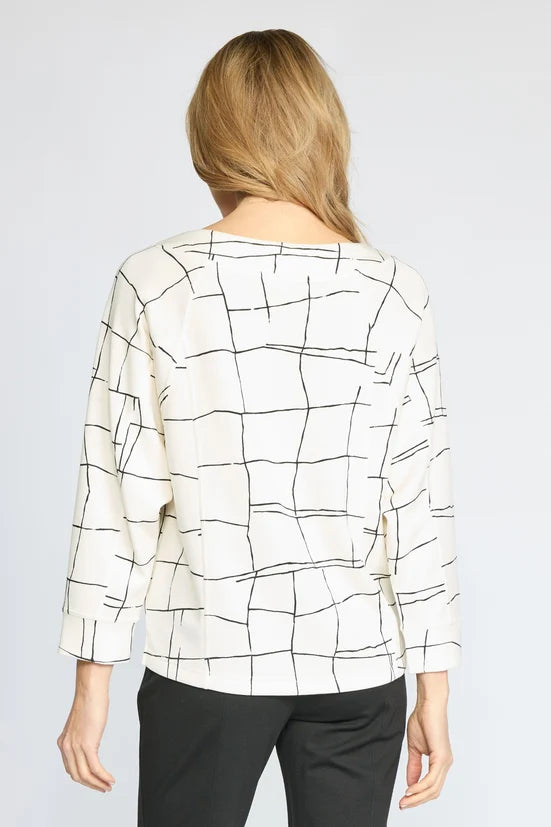 Featherlux Knit Print Pullover
