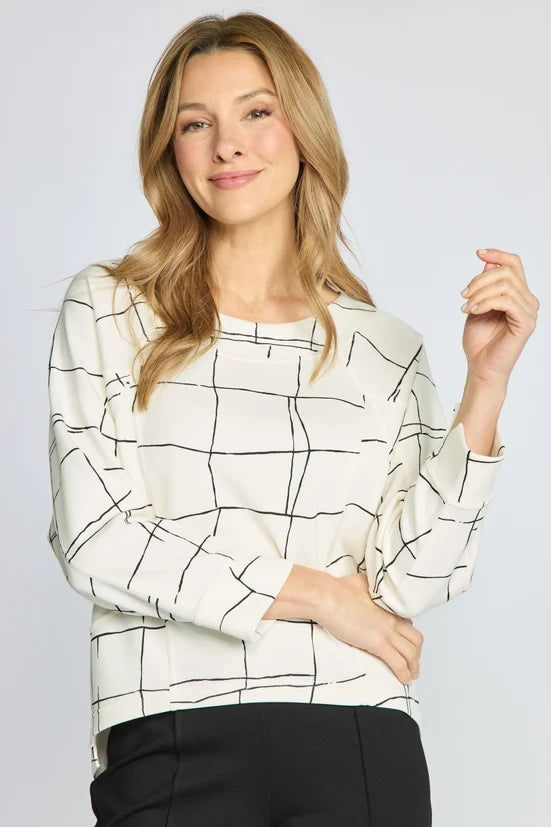 Featherlux Knit Print Pullover