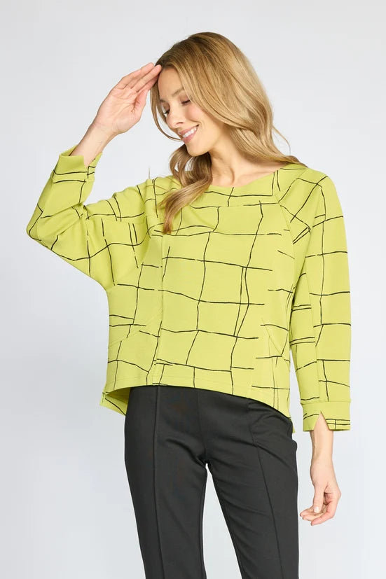 Featherlux Knit Print Pullover