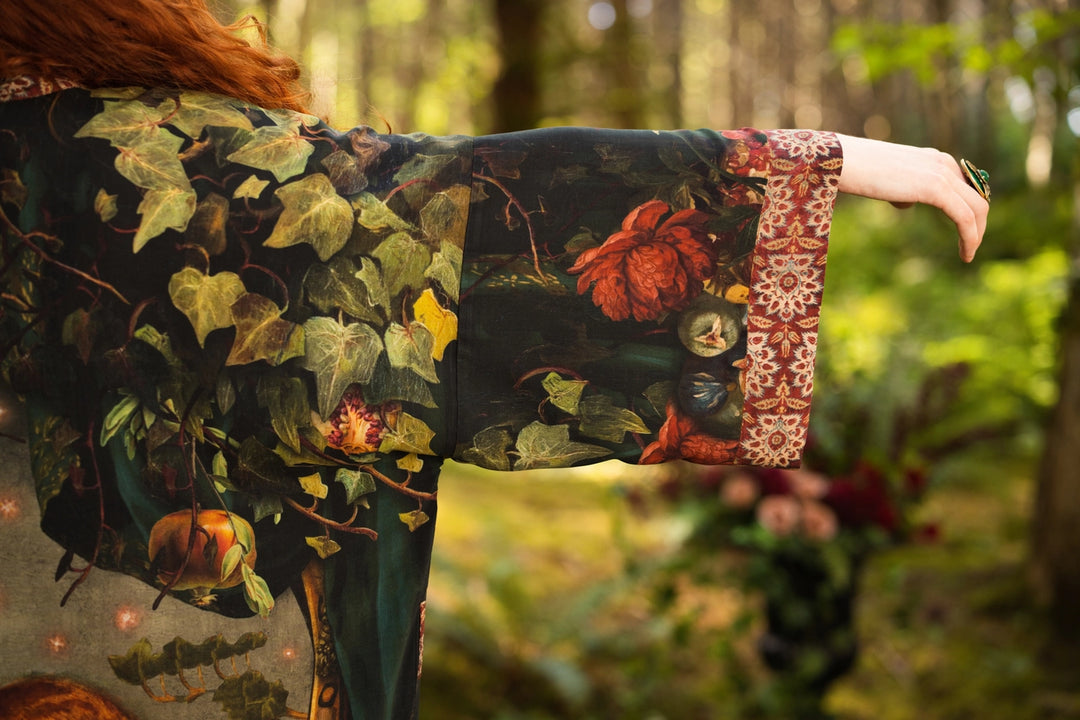 Solstice Opera Duster Kimono Robe ft. Persephone, Moon & Owl