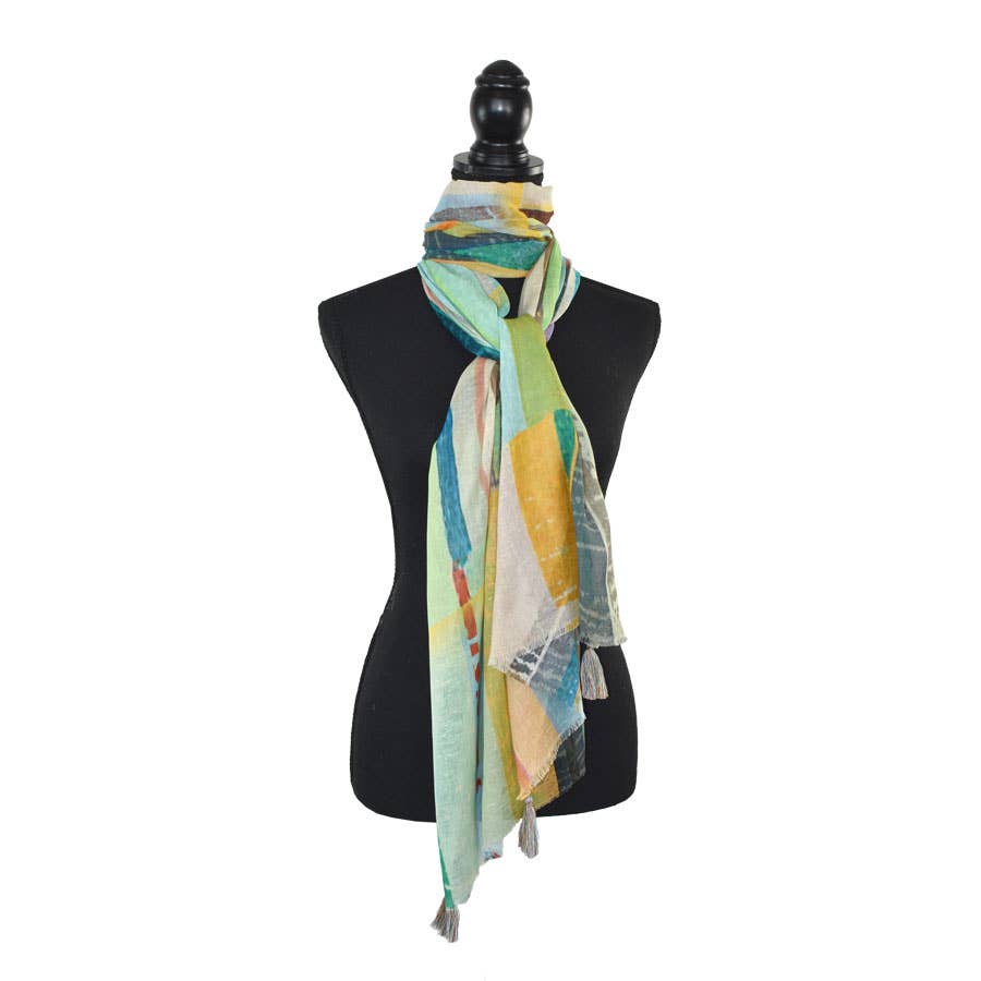 Frazier Abstract Narrow Scarf