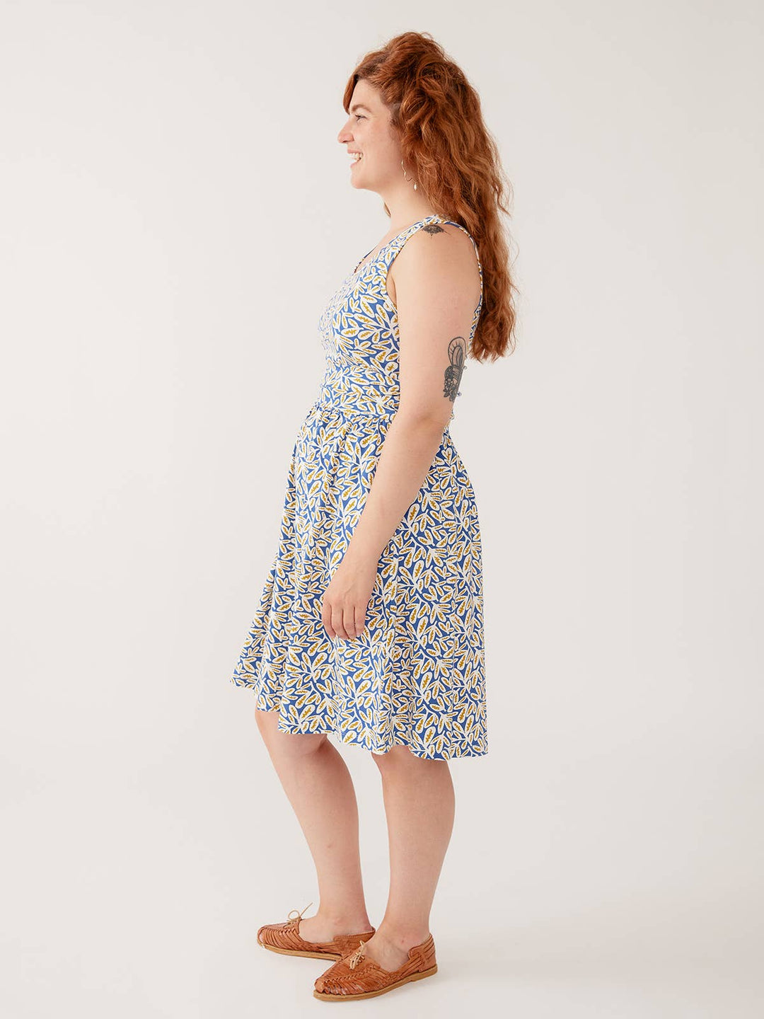 Asheville Dress Fern Beats Blue
