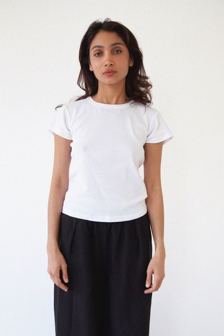 Pointelle Baby Tee