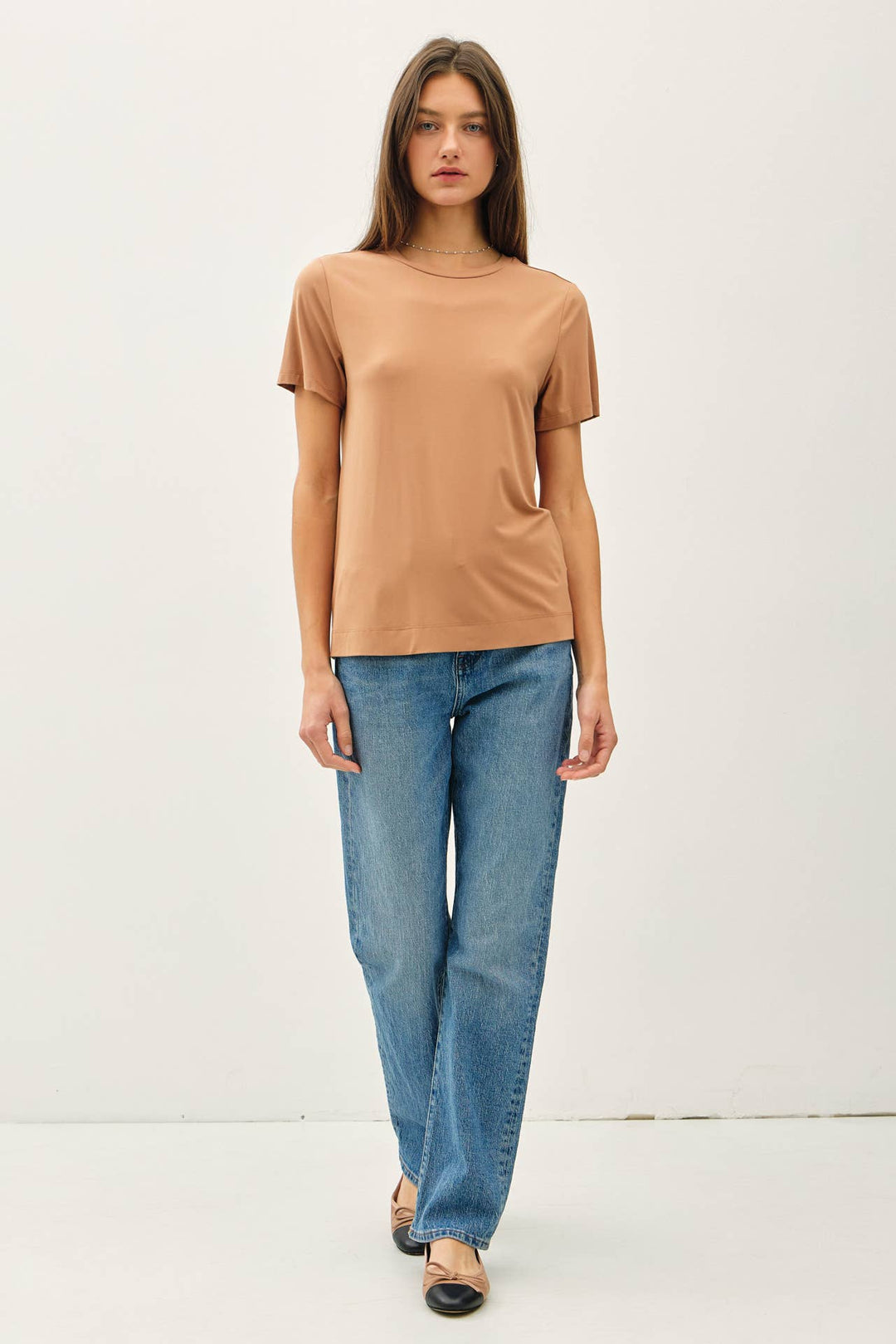 Bamboo/Modal Basic Round Neck T-Shirt